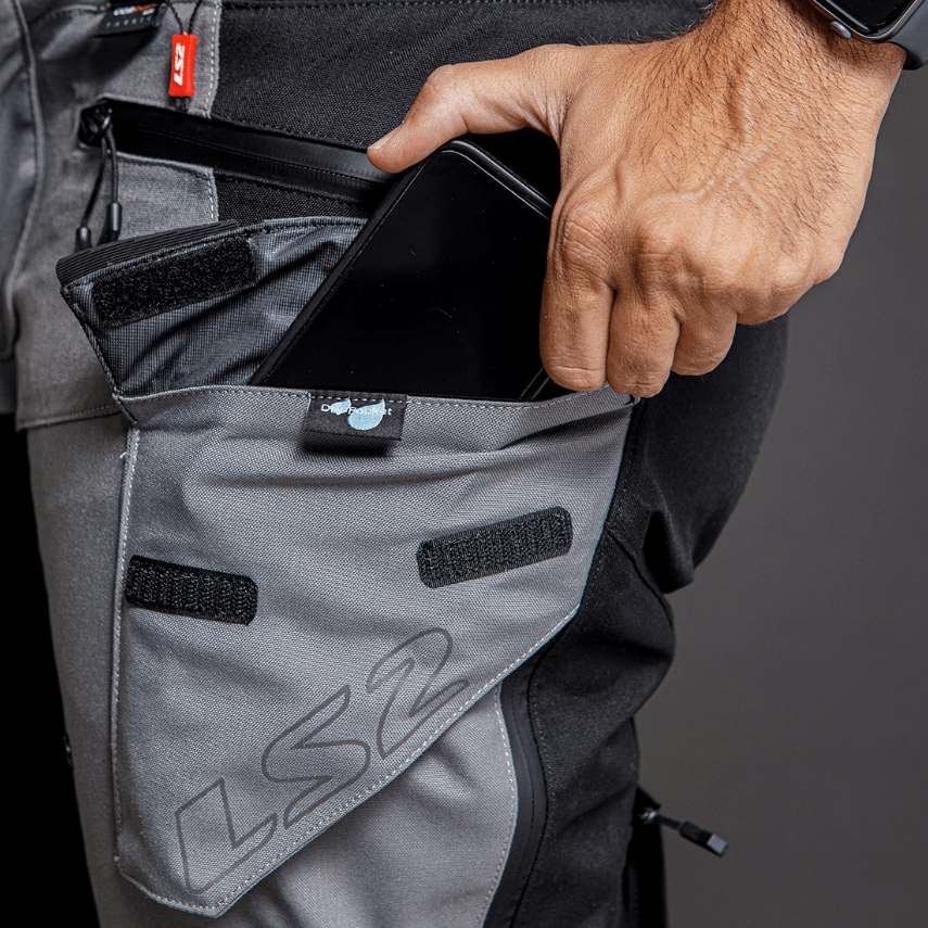 Pantalon LS2 Apollo Hombre Negro / Gris